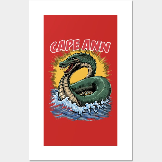 The Cape Ann Serpent Wall Art by OldSchoolRetro